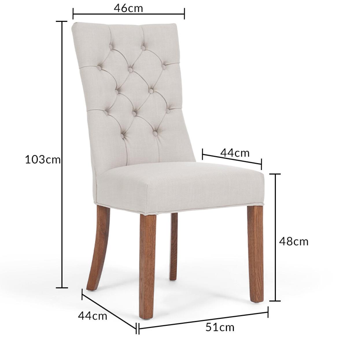 Extending Caversham Dark Oak Dining Table with 6 Grey Francois Chairs – image 25