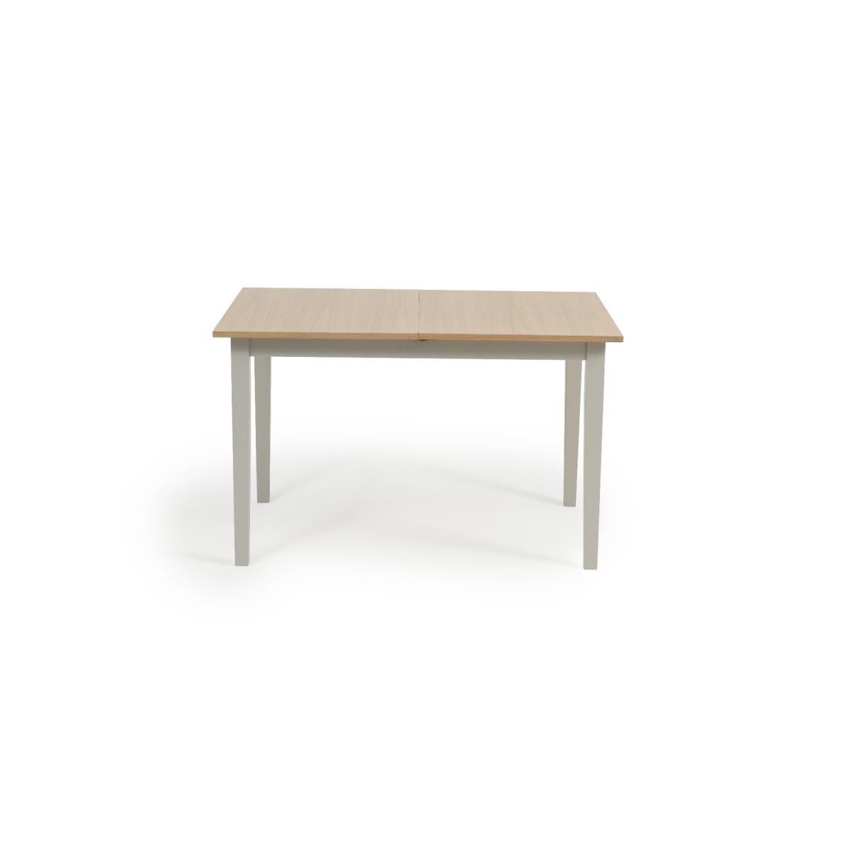 Chiltern 120cm Extending Grey And Oak Table With Epsom Chairs and Bench - Oak and Grey, 2 Chairs – image 13