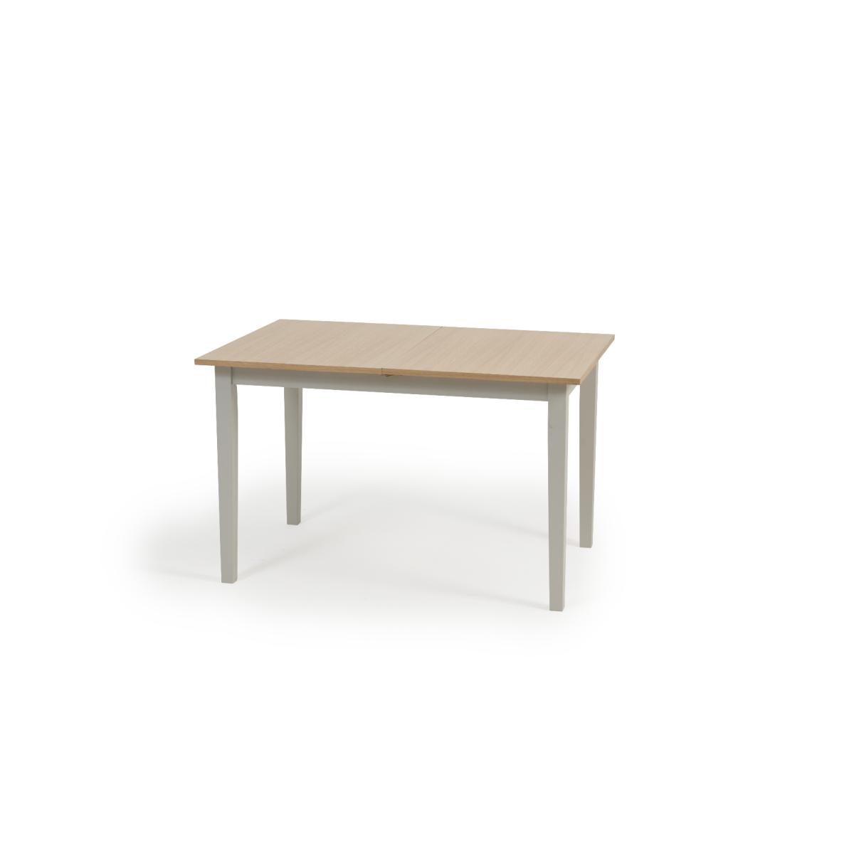 Chiltern 120cm Extending Grey And Oak Table With Epsom Chairs and Bench - Oak and Grey, 2 Chairs – image 14