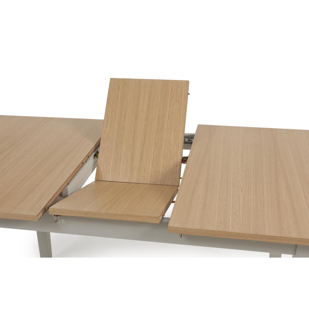 Chiltern 120cm Extending Grey And Oak Table With Epsom Chairs and Bench - Oak and Grey, 2 Chairs – image 19
