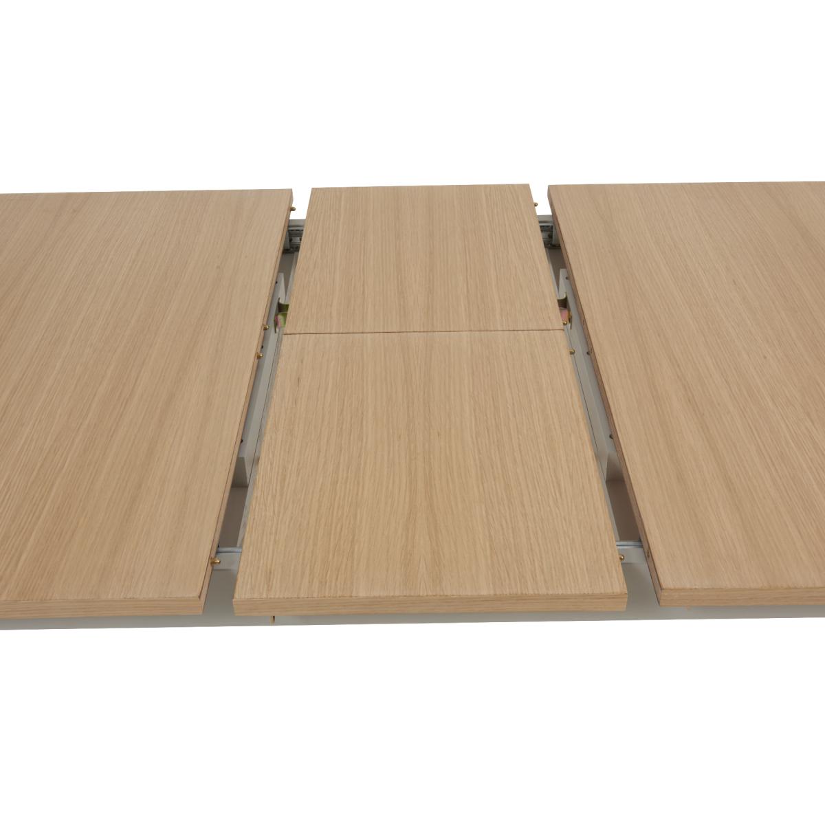 Chiltern 120cm Extending Grey And Oak Table With Epsom Chairs and Bench - Oak and Grey, 2 Chairs – image 20