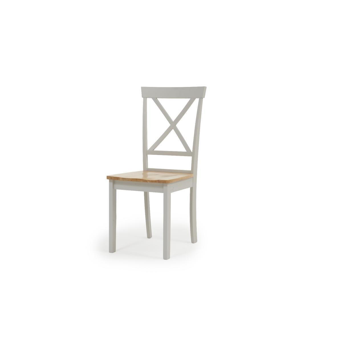 Chiltern 120cm Extending Grey And Oak Table With Epsom Chairs and Bench - Oak and Grey, 2 Chairs – image 23