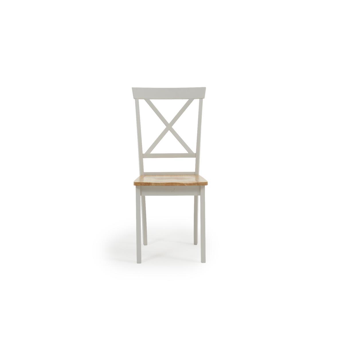 Chiltern 120cm Extending Grey And Oak Table With Epsom Chairs and Bench - Oak and Grey, 2 Chairs – image 28