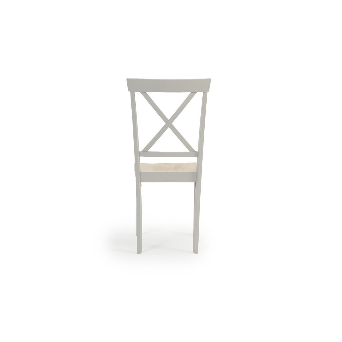 Chiltern 120cm Extending Grey And Oak Table With Epsom Chairs and Bench - Oak and Grey, 2 Chairs – image 30