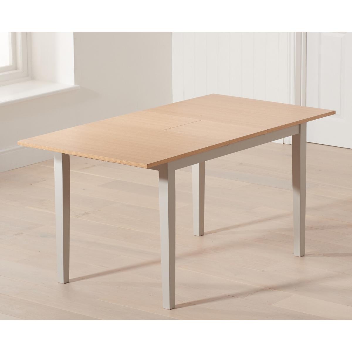 Chiltern 120cm Extending Grey And Oak Table With Epsom Chairs and Bench - Oak and Grey, 2 Chairs – image 6