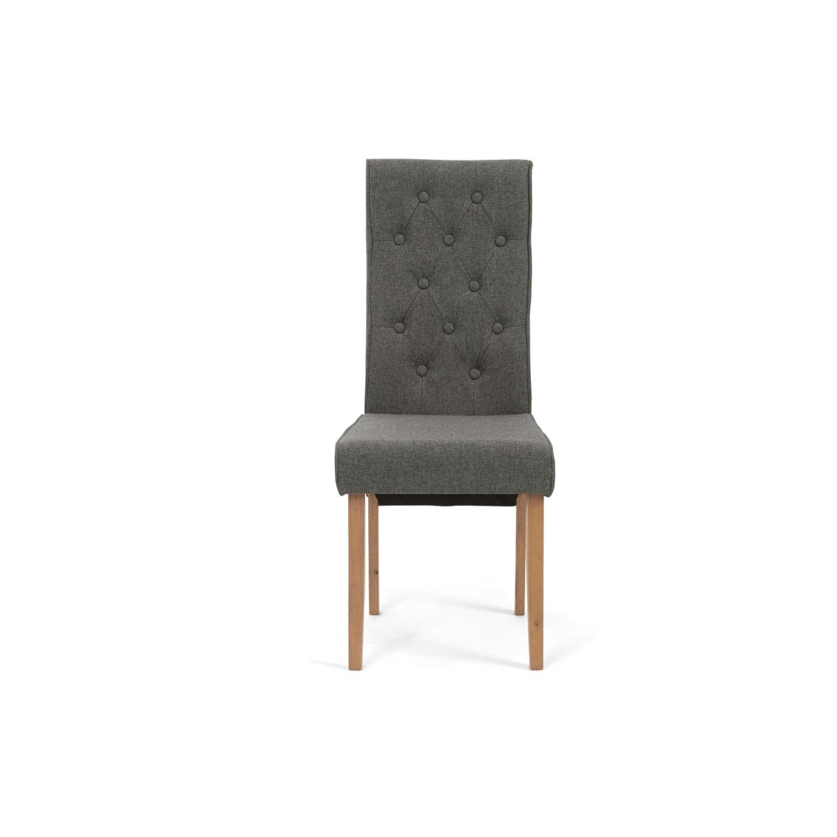 York 120cm Solid Oak Dining Table with 4 Grey Maya Chairs with 1 Oak Bench – image 19