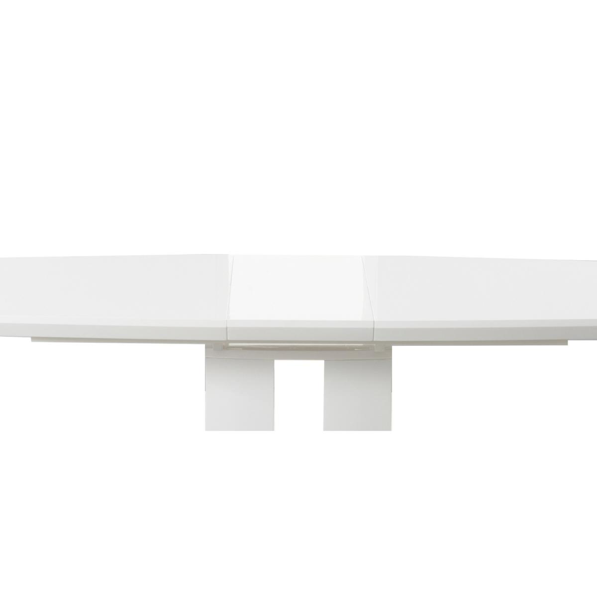 Extending Richmond 180cm White High Gloss Dining Table With 4 White Aldo Chairs – image 15