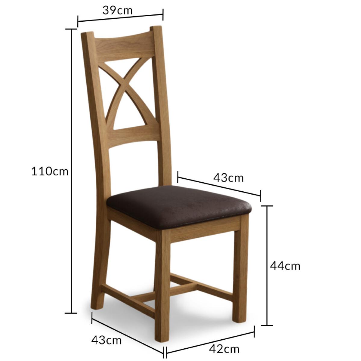 Extending Hampshire 180cm Solid Oak Dining Table With 12 Linen X Back Chairs – image 41