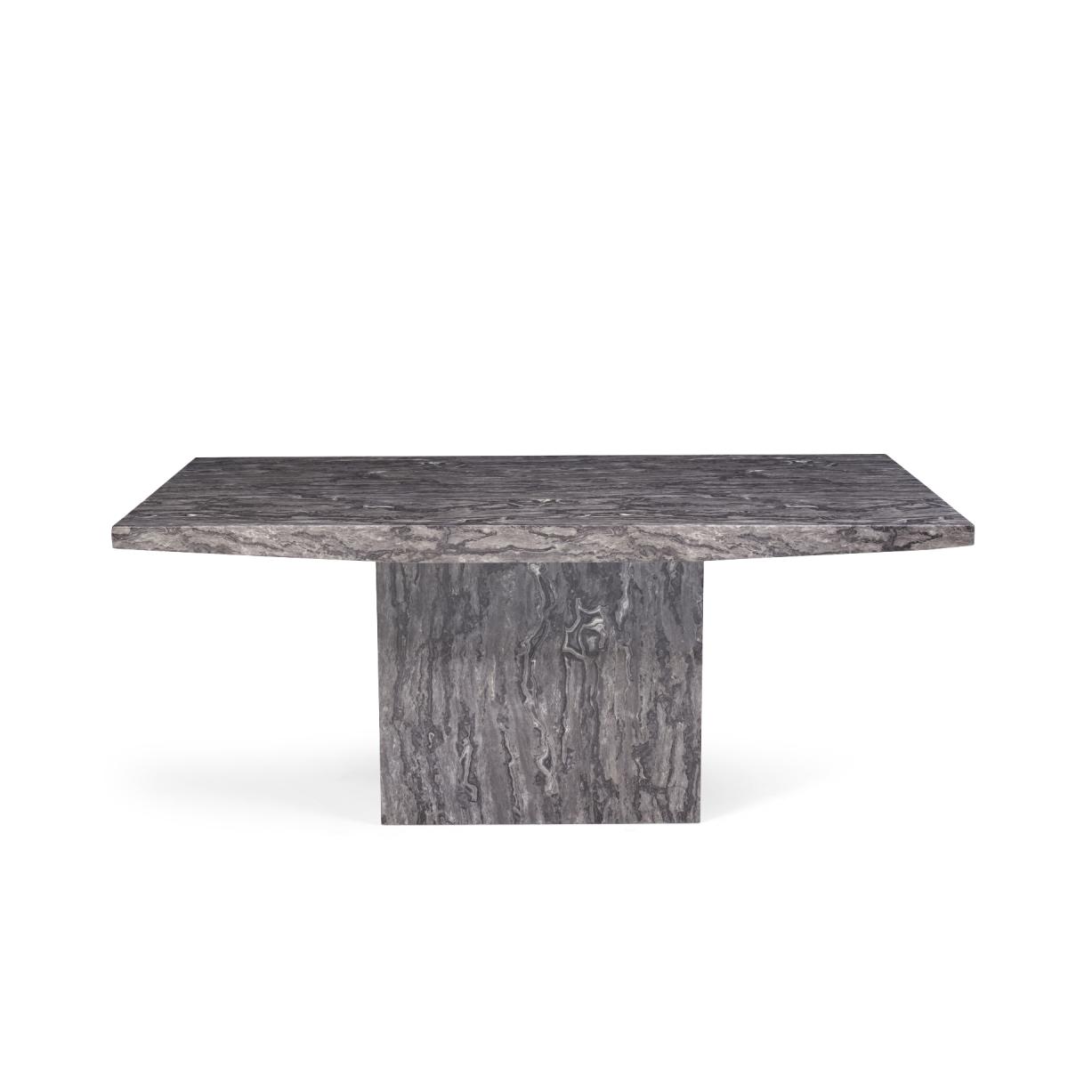 Crema 160cm Grey Marble Dining Table – image 4
