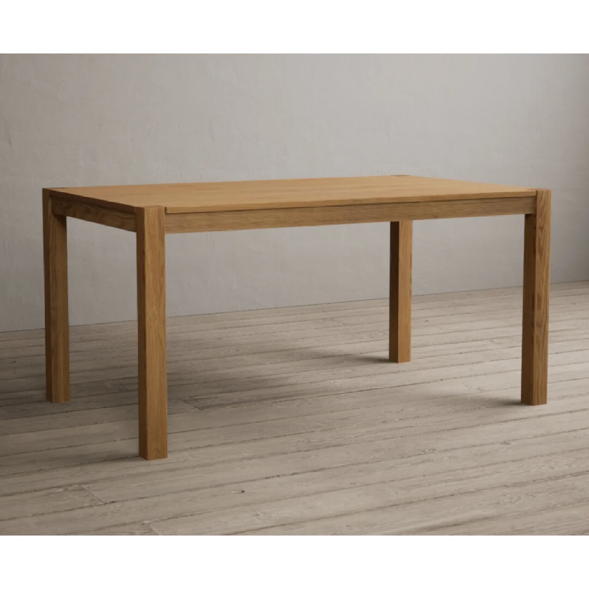 York 150cm Solid Oak Dining Table with 4 Dark Grey Orson Chairs with 2 Oak Benches – image 5