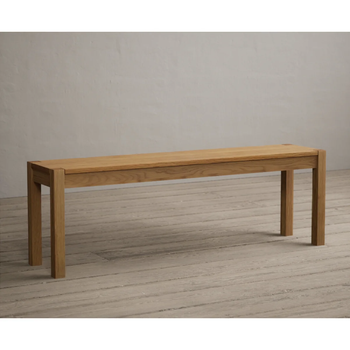 York 150cm Solid Oak Dining Table with 4 Dark Grey Orson Chairs with 2 Oak Benches – image 6