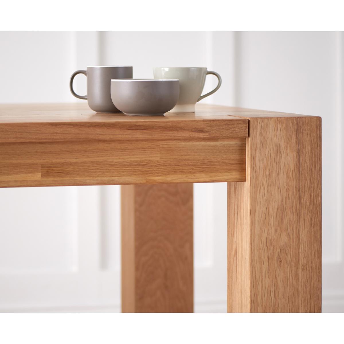 Sheringham 200cm Solid Oak Dining Table With 6 Grey Clara Fabric Chairs – image 15