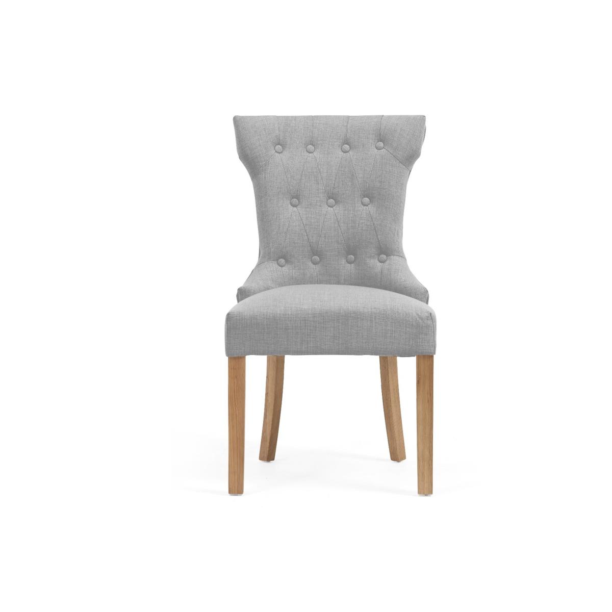 Sheringham 200cm Solid Oak Dining Table With 6 Grey Clara Fabric Chairs – image 22