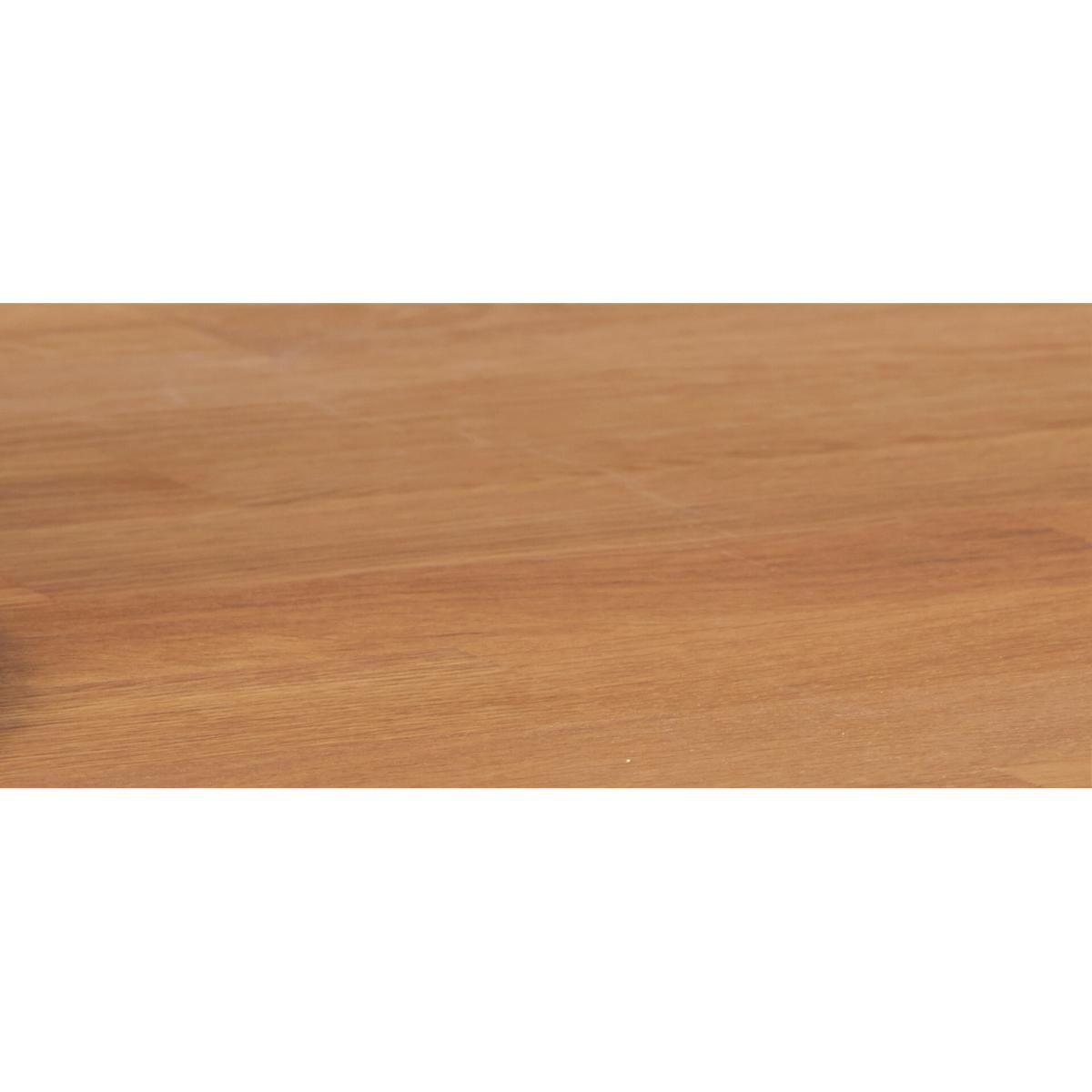 Thetford 180cm Oak Dining Table with 6 Grey Chairs with Thetford 45cm Oak Extensions – image 6