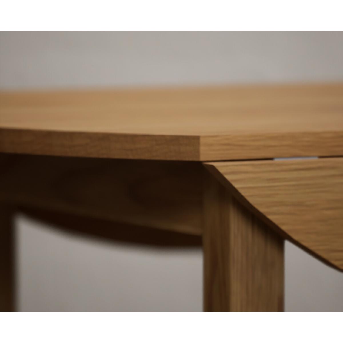 Extending York 90cm Solid Oak Dining Table with 4 Natural Chairs – image 30