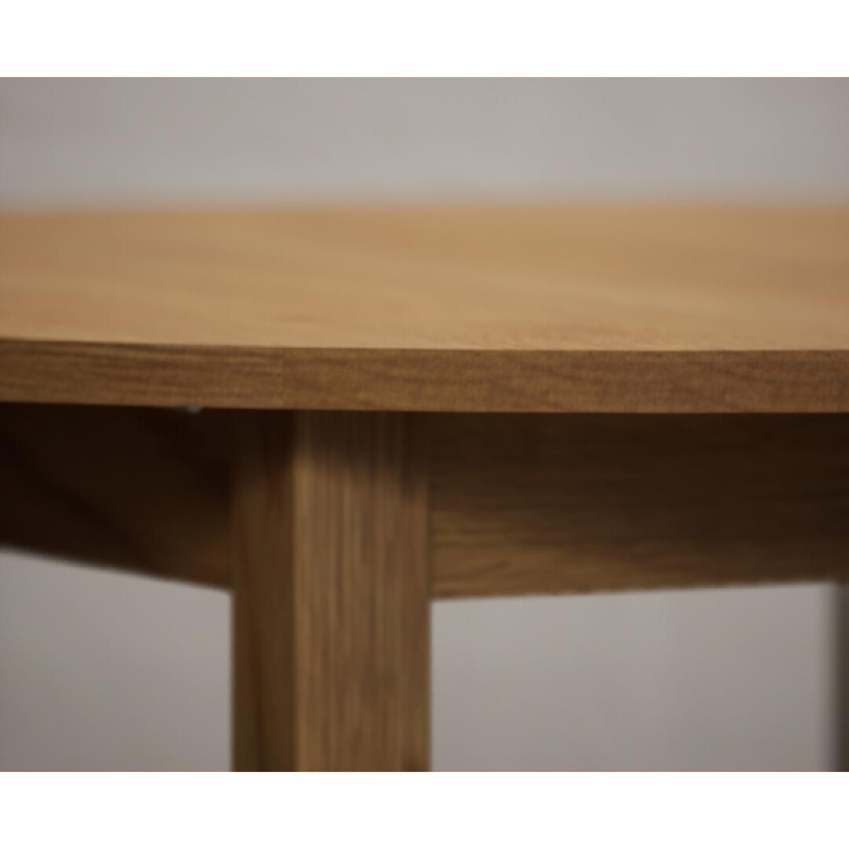 Extending York 90cm Solid Oak Dining Table with 4 Natural Chairs – image 31
