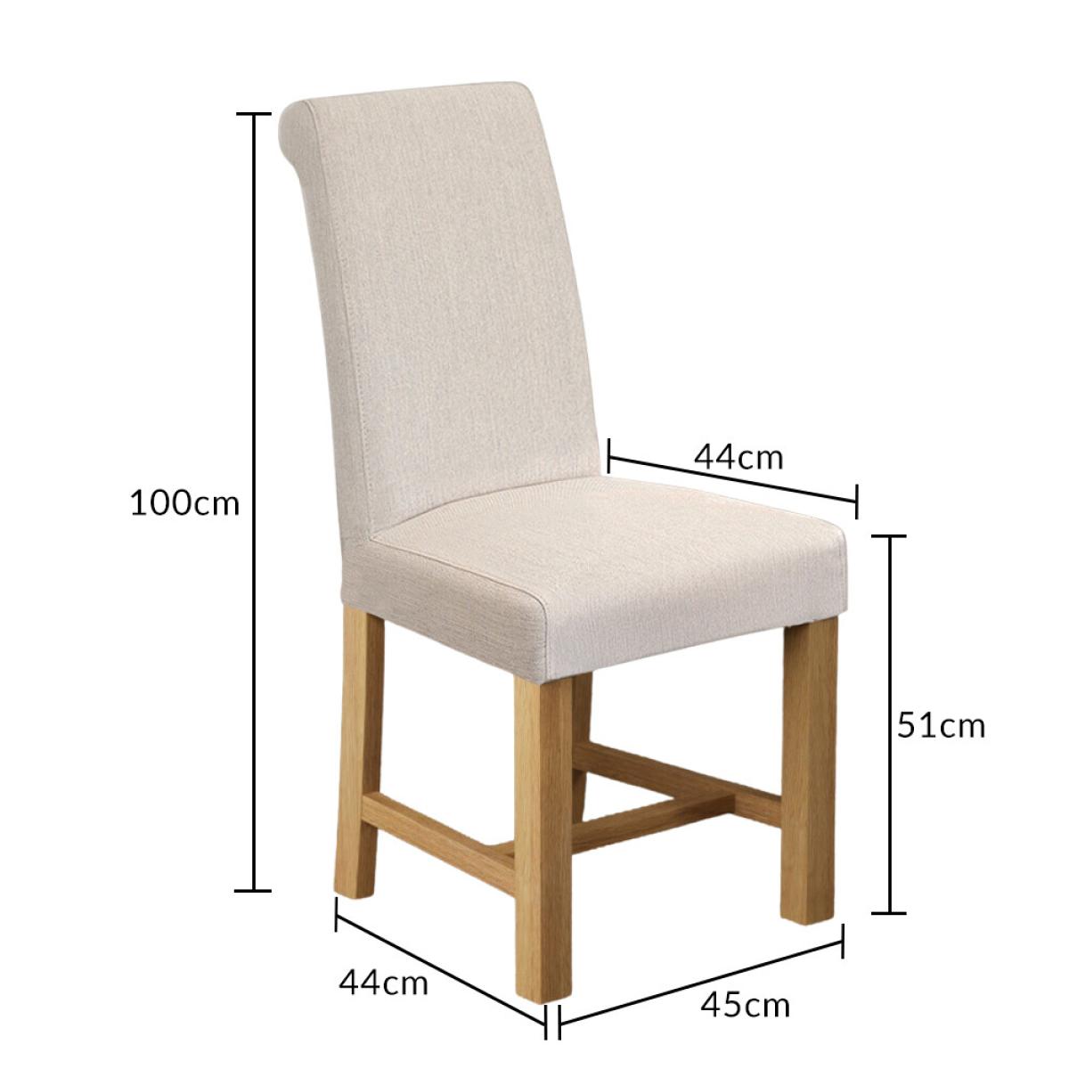 Extending York 90cm Solid Oak Dining Table with 4 Natural Chairs – image 35
