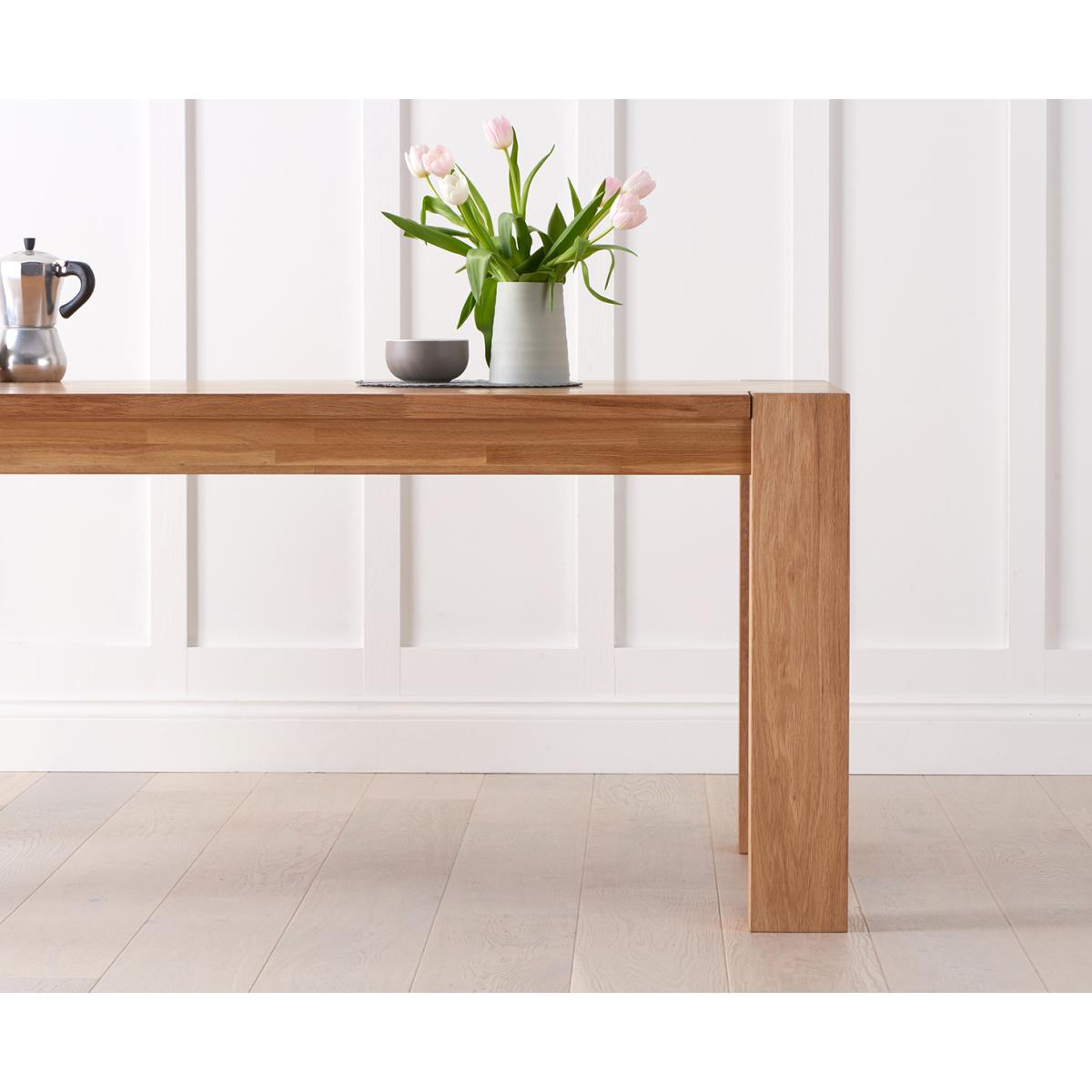 Sheringham 200cm Solid Oak Dining Table with 6 Natural Isabella Chairs with Sheringham Oak Extensions (Pair) – image 17