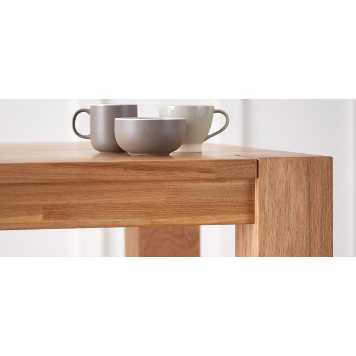 Sheringham 200cm Solid Oak Dining Table with 6 Natural Isabella Chairs with Sheringham Oak Extensions (Pair) – image 20