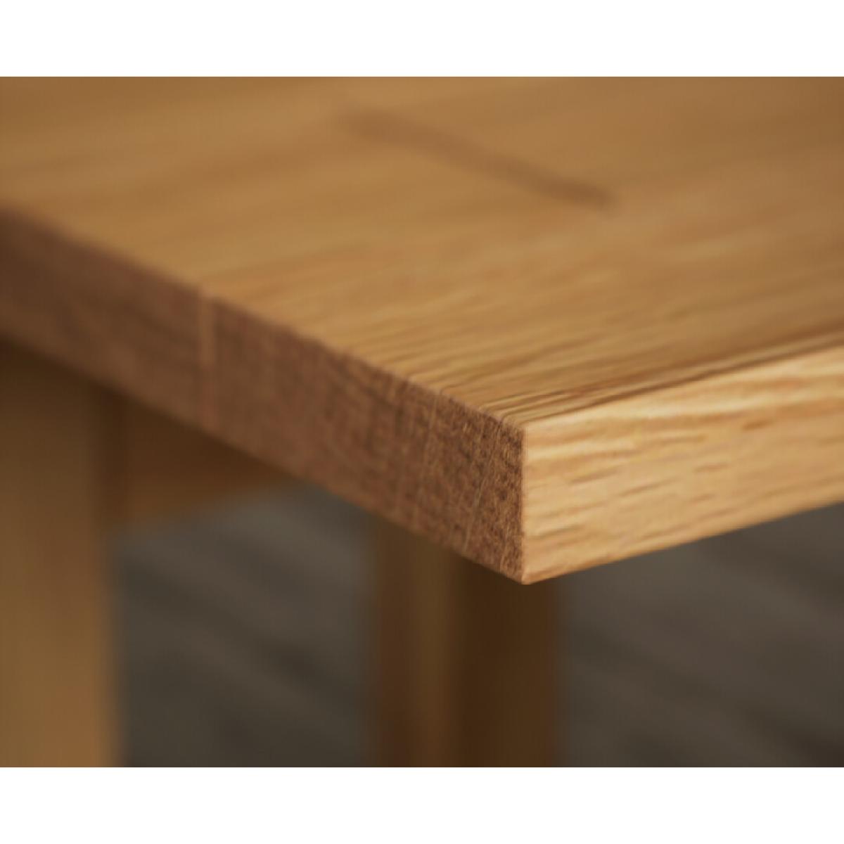 Extending Buxton 90cm Solid Oak Dining Table with 6 Blue Natural Solid Oak Chairs – image 11