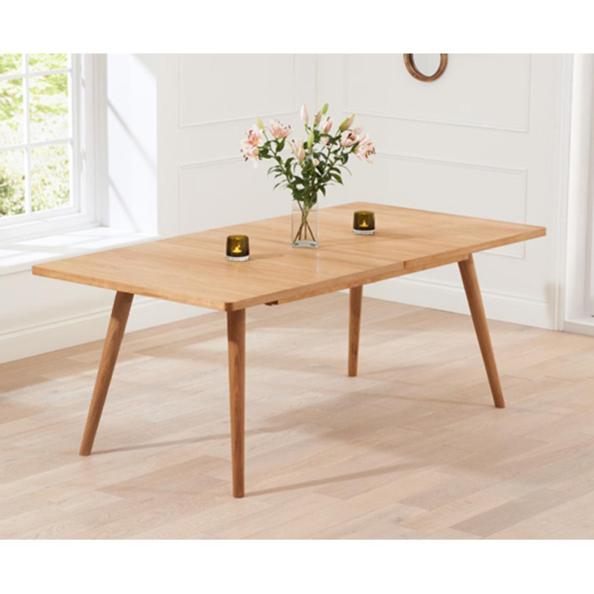 Ruben 150cm Retro Oak Extending Dining Table and 10 Grey Chairs – image 11