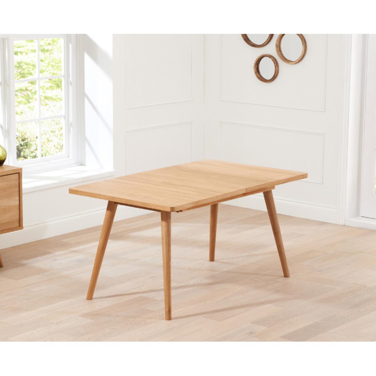 Ruben 150cm Retro Oak Extending Dining Table and 10 Grey Chairs – image 5