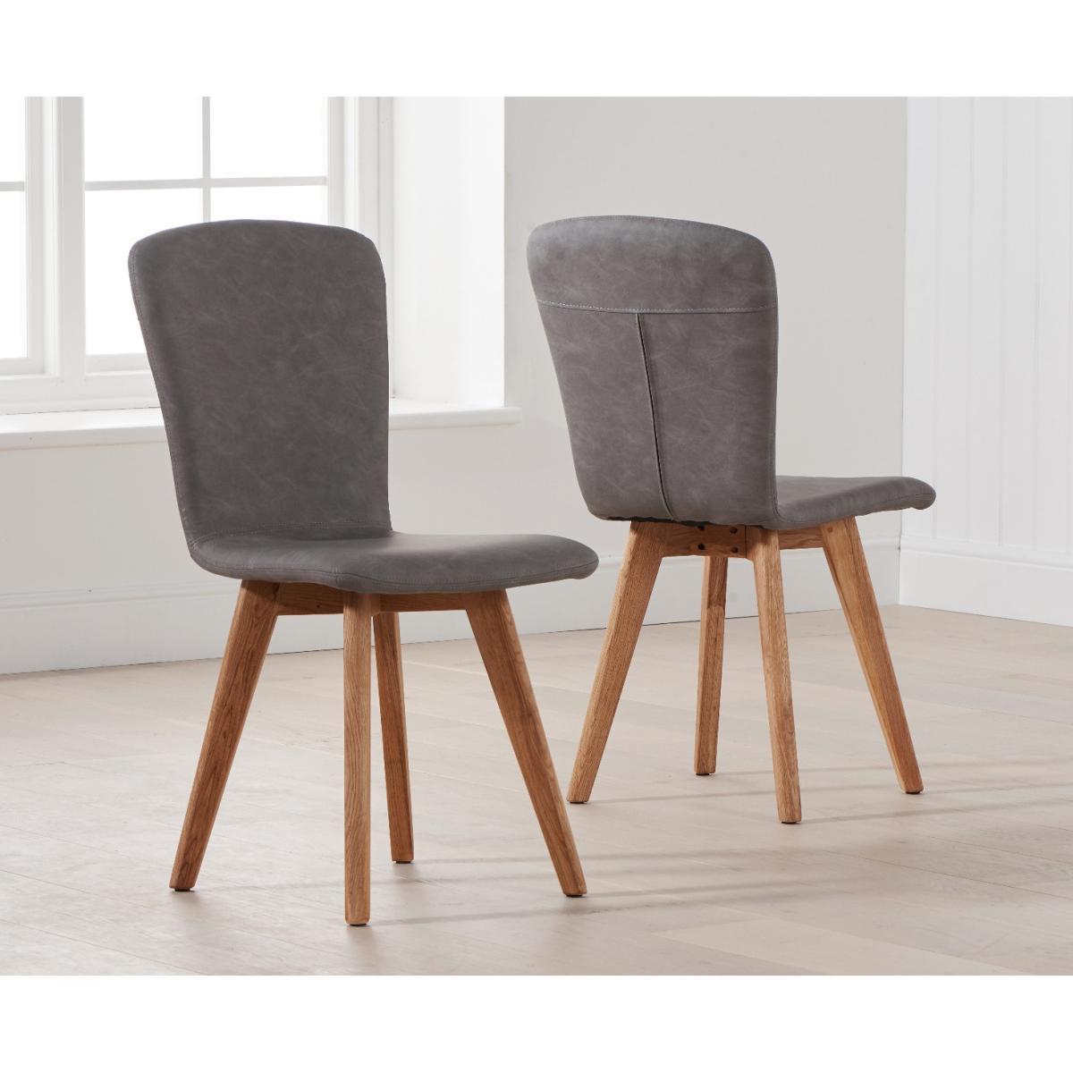 Madrid 200cm Extending Oak Table With Tivoli Faux Leather Chairs - Brown, 6 Chairs – image 9
