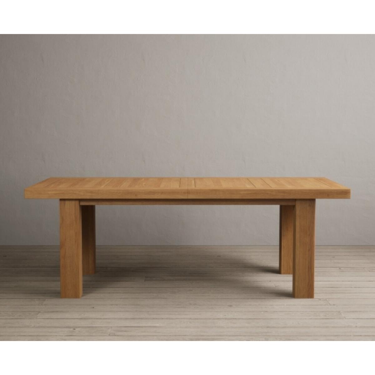 Extending Callington 230cm Oak Dining Table with 10 Oak Natural Chairs – image 57