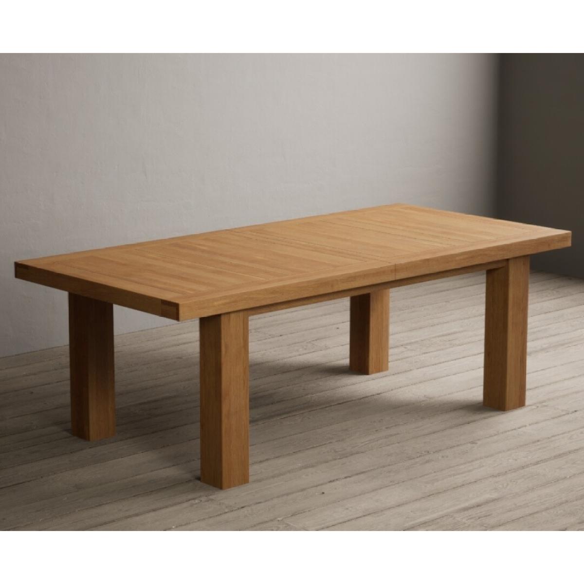 Extending Callington 230cm Oak Dining Table with 10 Oak Natural Chairs – image 58
