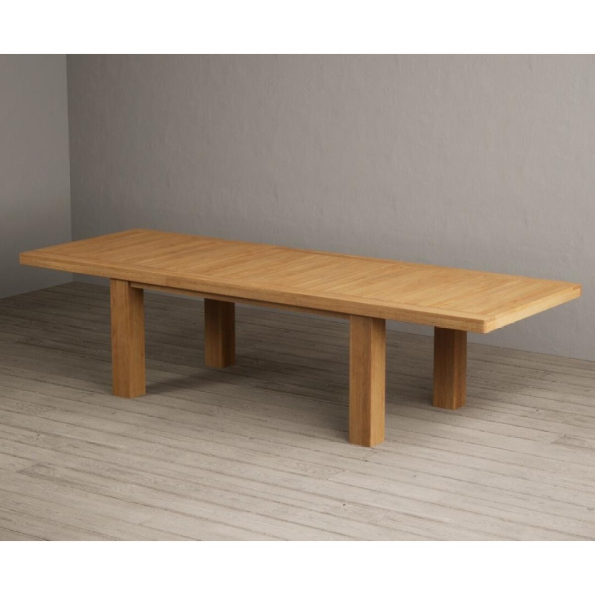Extending Callington 230cm Oak Dining Table with 10 Oak Natural Chairs – image 59