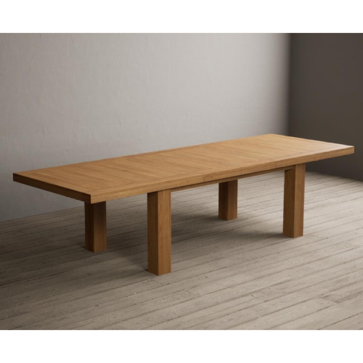 Extending Callington 230cm Oak Dining Table with 10 Oak Natural Chairs – image 61