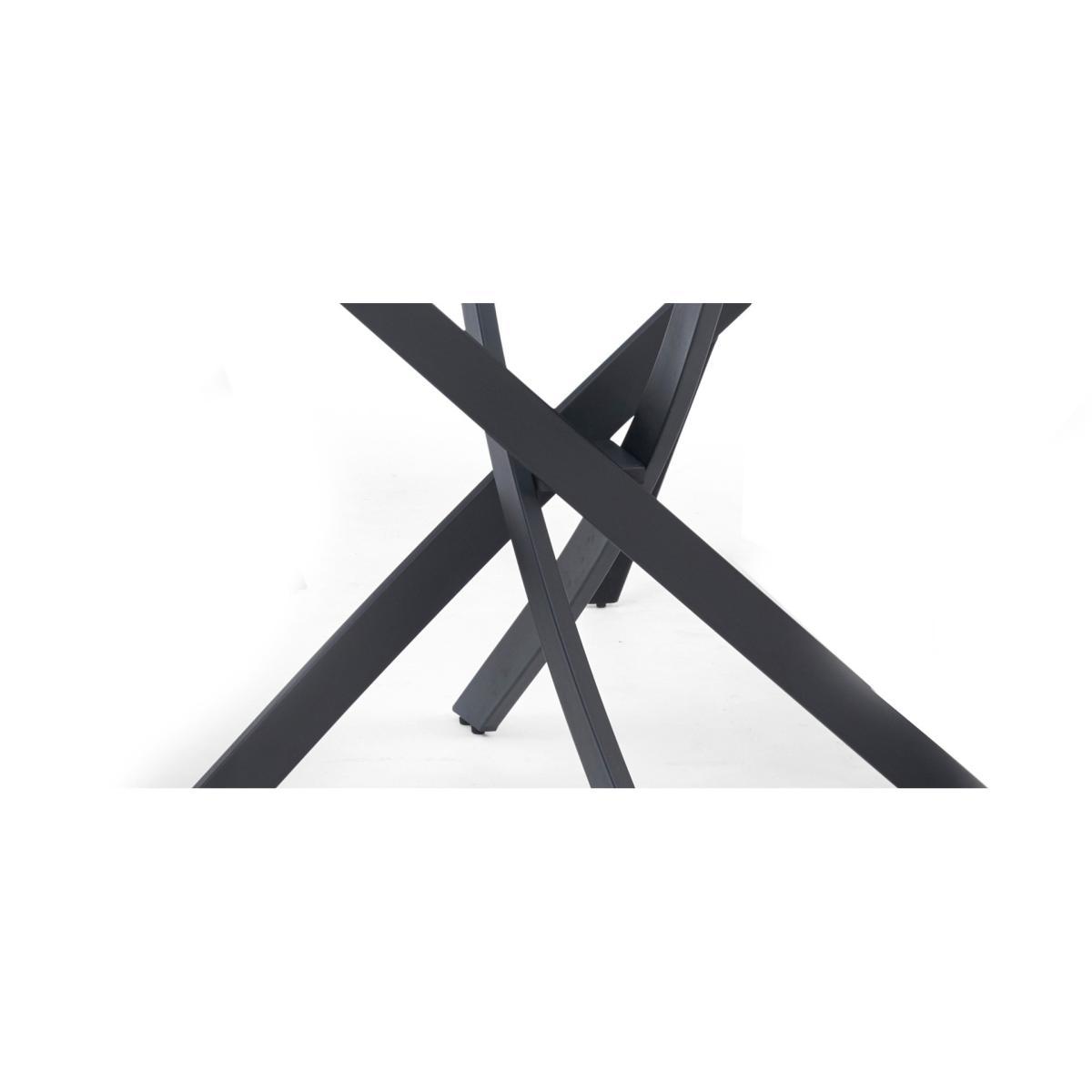 Mara 100cm Round Glass Dining Table with Marcel Antique Chairs – image 11