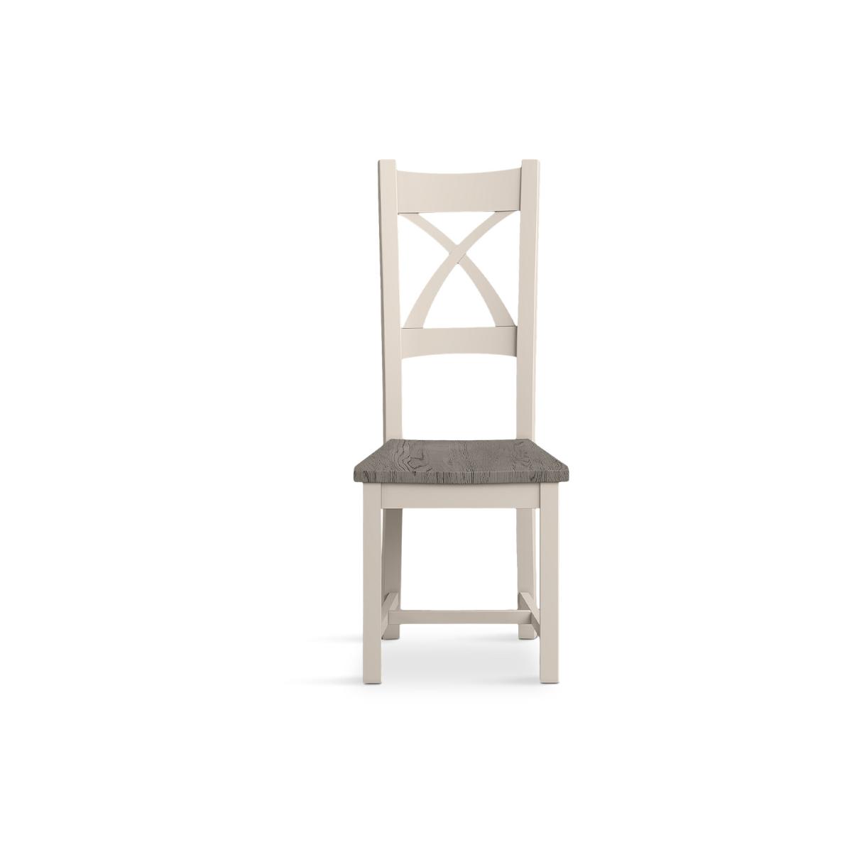 Extending Dartmouth 180cm Oak and Soft White Painted Dining Table With 10 X Back Chairs – image 20