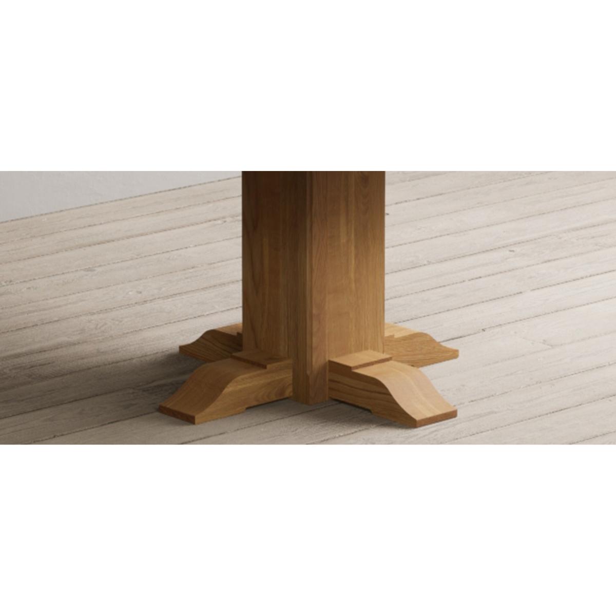 Helmsley 150cm Round Oak Dining Table with 4 Natural Scroll Back Chairs – image 45