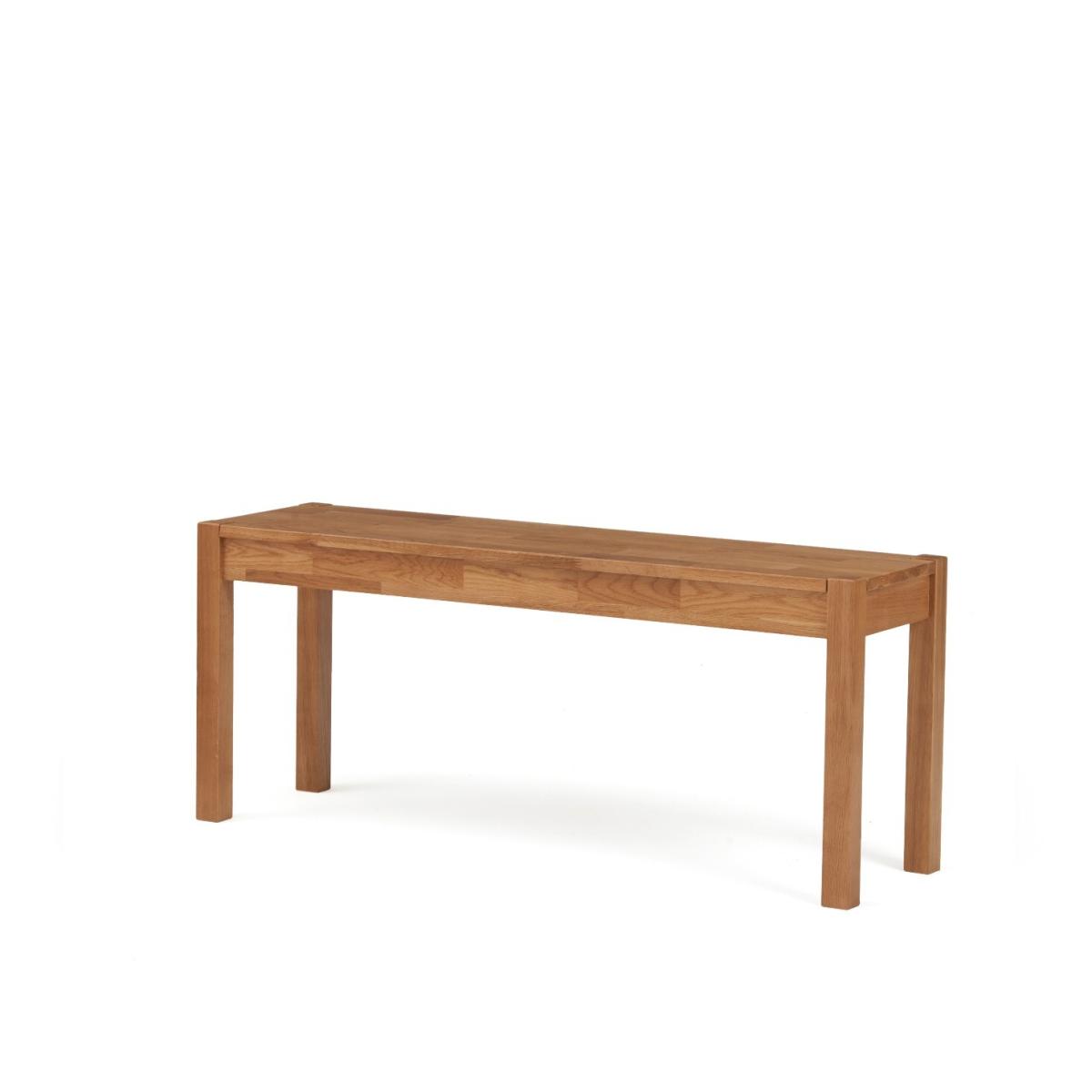 Oxford 120cm Solid Oak Dining Table with 2 Grey Astrid Fabric Chairs with 2 York Bench – image 27