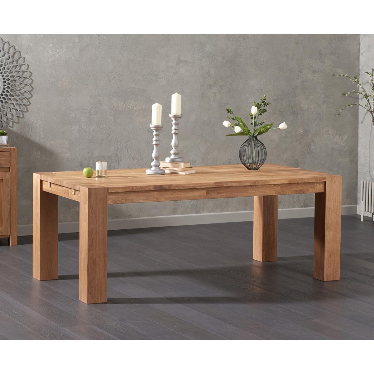 Sheringham 240cm Solid Oak Dining Table with 8 Grey Isla Chairs – image 2