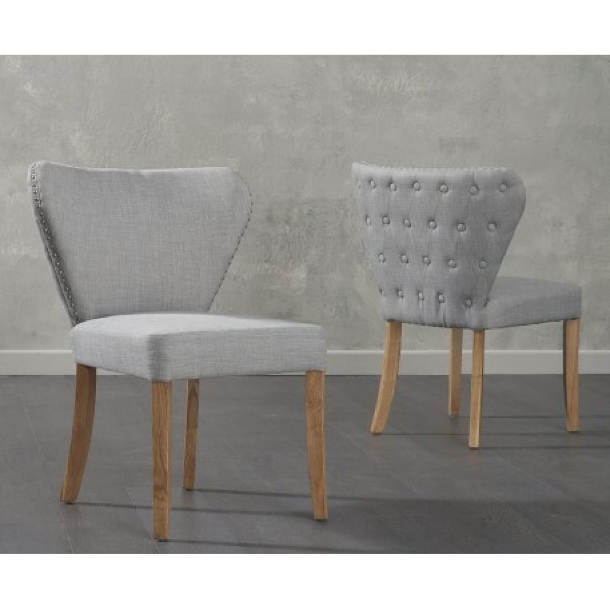 Sheringham 240cm Solid Oak Dining Table with 8 Grey Isla Chairs – image 4