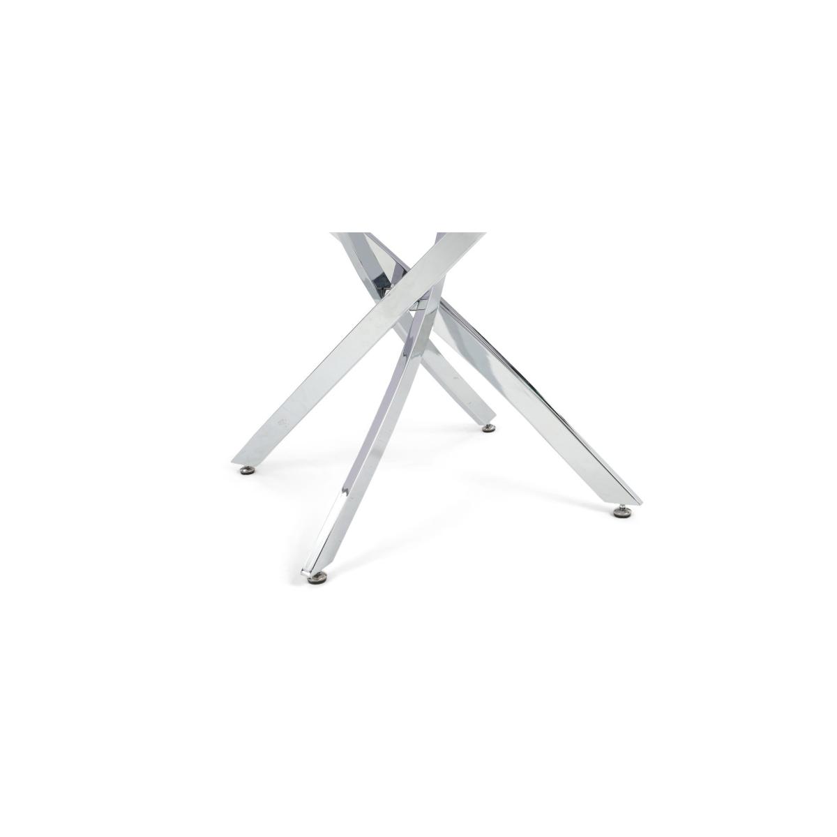 Carter 120cm Round White Marble Table With 6 Grey Catalina Chairs – image 18