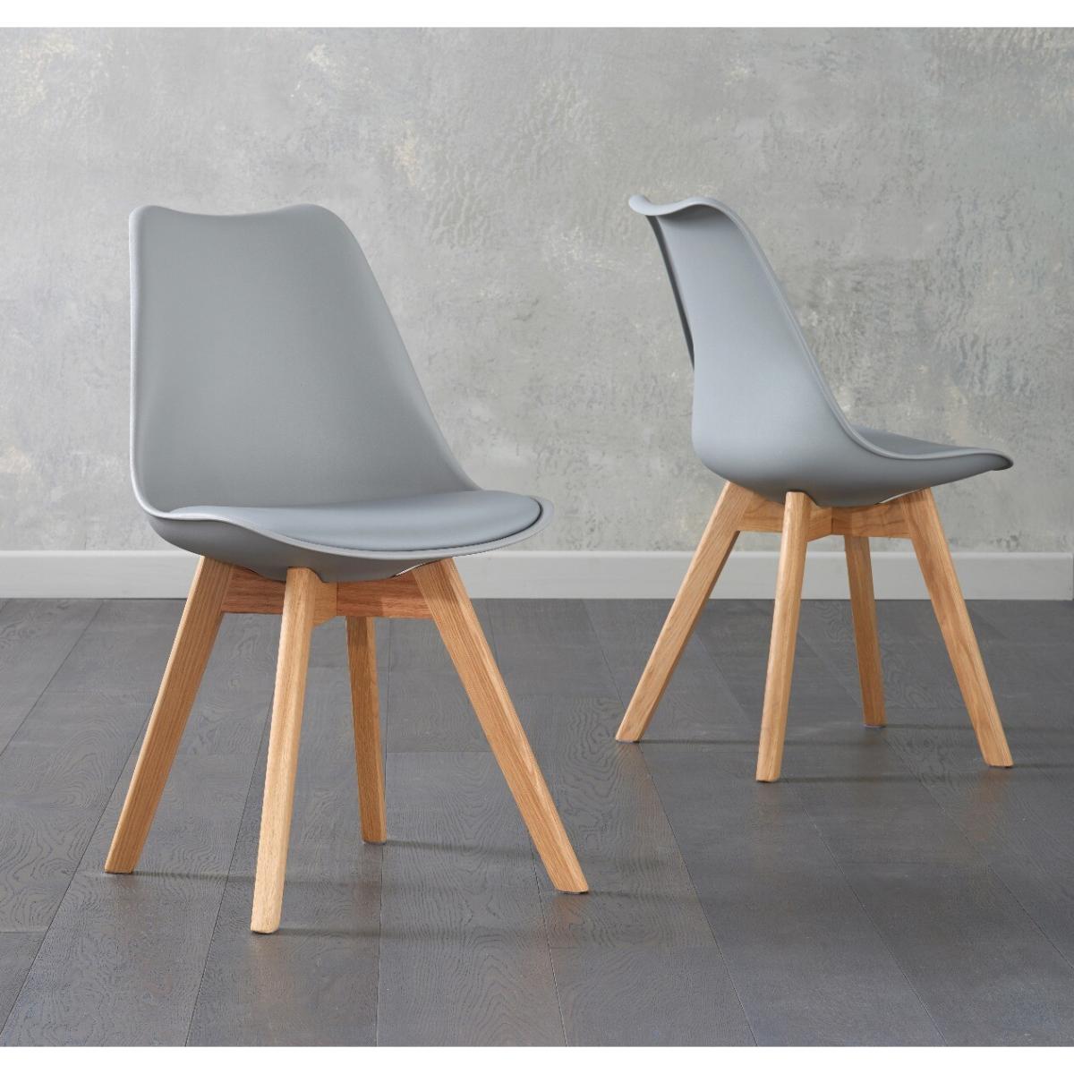 York 120cm Solid Oak Dining Table With 4 Light Grey Orson Faux Leather Chairs And 1 York Bench – image 22