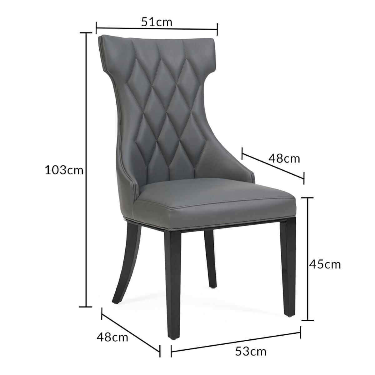 Mocha 180cm Grey Marble Dining Table With 8 Grey Sophia Chairs – image 21