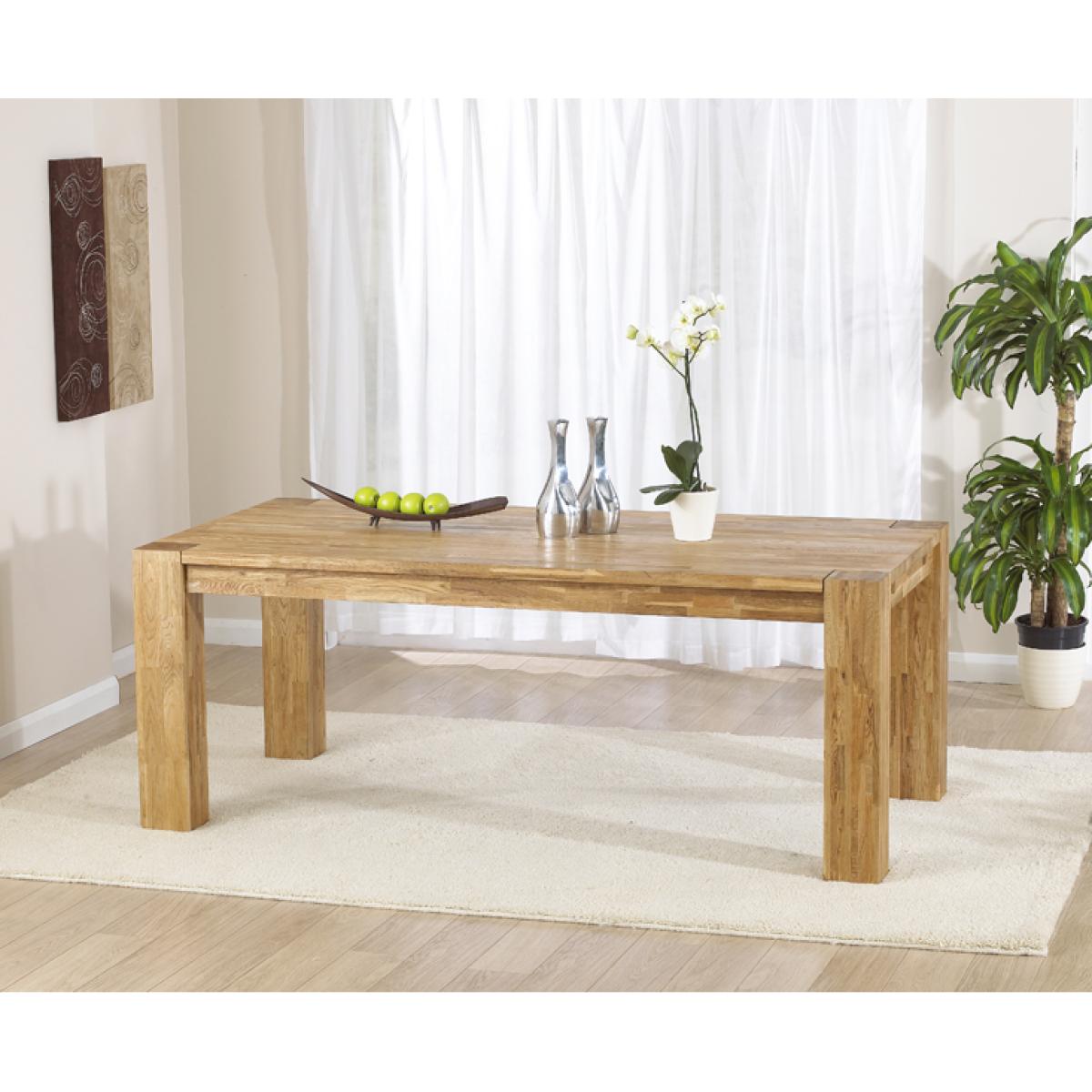 Extending Sheringham 200cm Solid Oak Dining Table With 10 Grey Clara Fabric Chairs – image 14