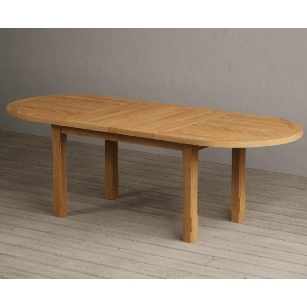 Extending Caversham Oak Oval Dining Table with 8 Grey Scroll Back Chairs – image 69