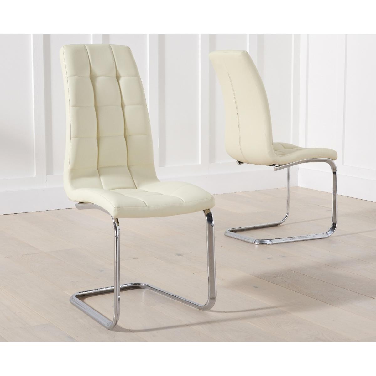 Aria 110cm Glass Dining Table with Lorin Faux Leather Chairs - Grey, 4 Chairs – image 7