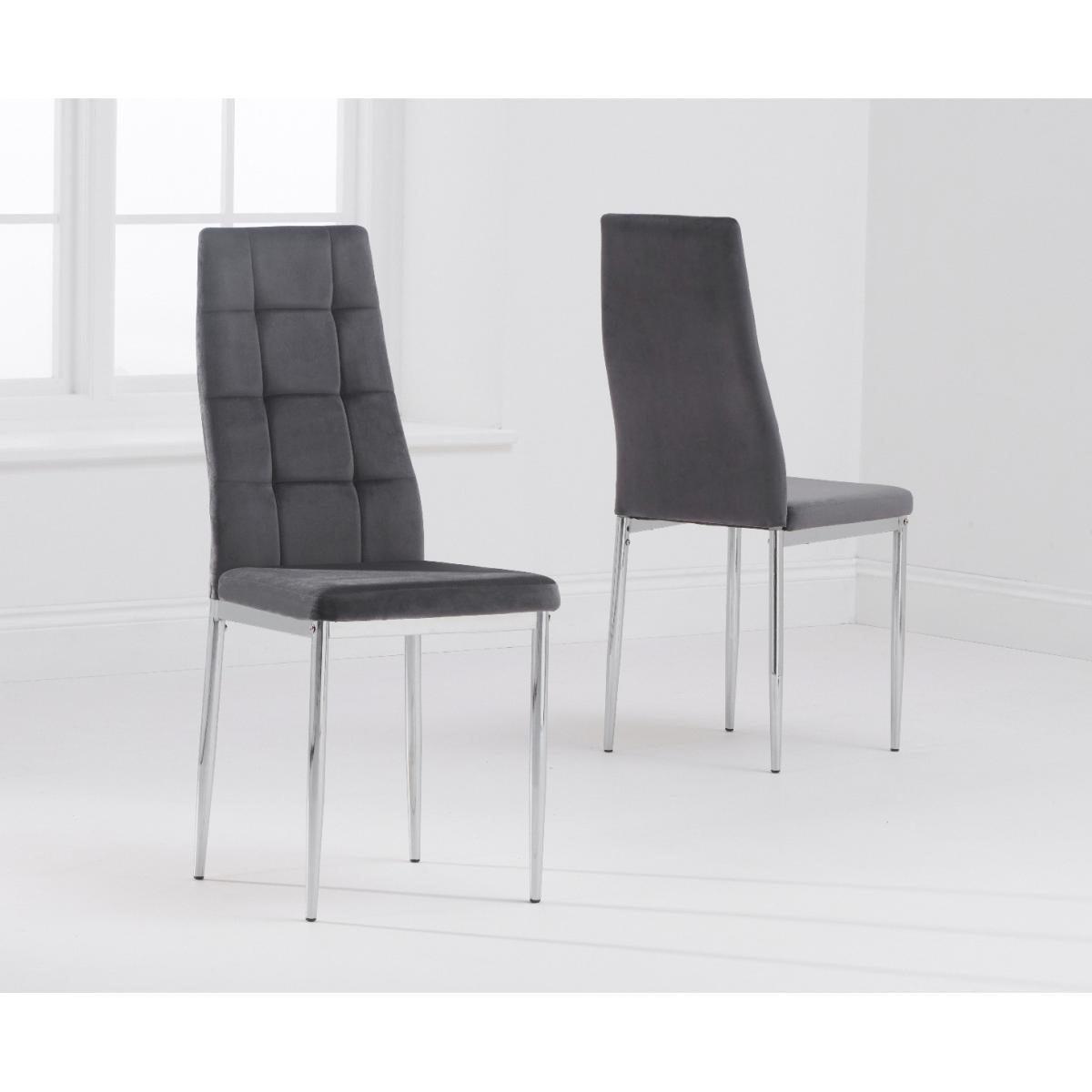 Denver 120cm Glass Dining Table With 6 Grey Melissa Chairs – image 6