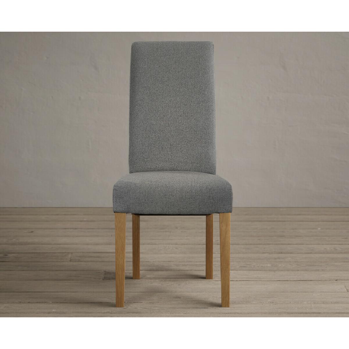 Extending Hampshire 180cm Oak and Signal White Dining Table With 10 Natural Scroll Back Chairs – image 10