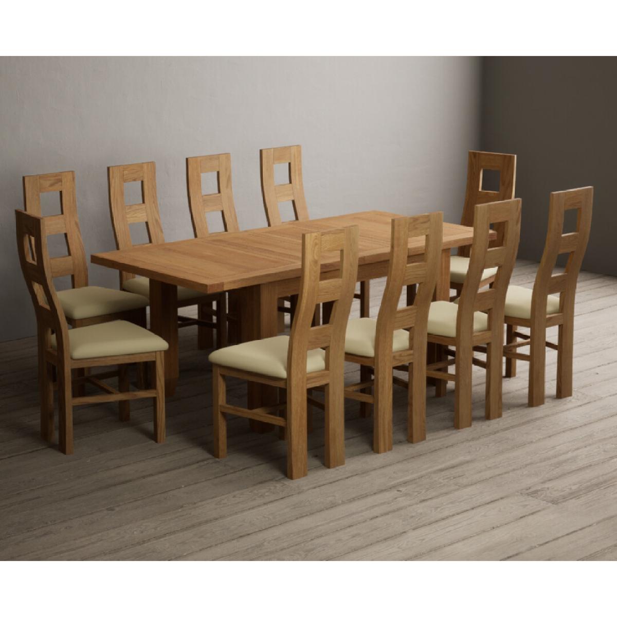 Extending Yateley 130cm Solid Oak Dining Table with 6 Grey Natural Solid Oak Chairs – image 31