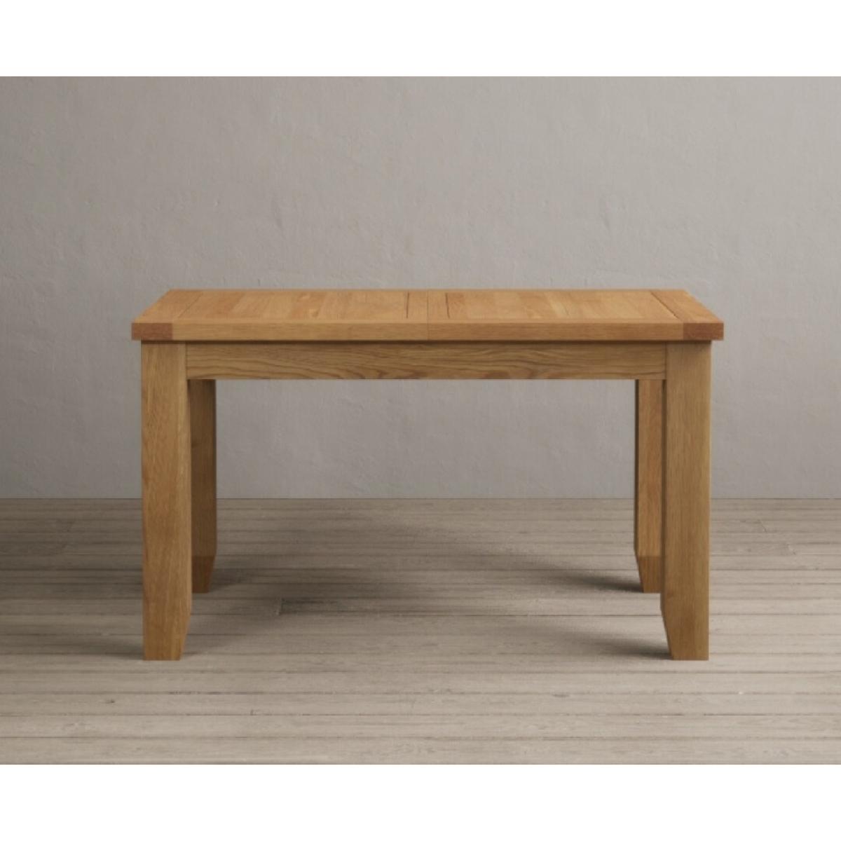 Extending Yateley 130cm Solid Oak Dining Table with 6 Grey Natural Solid Oak Chairs – image 51