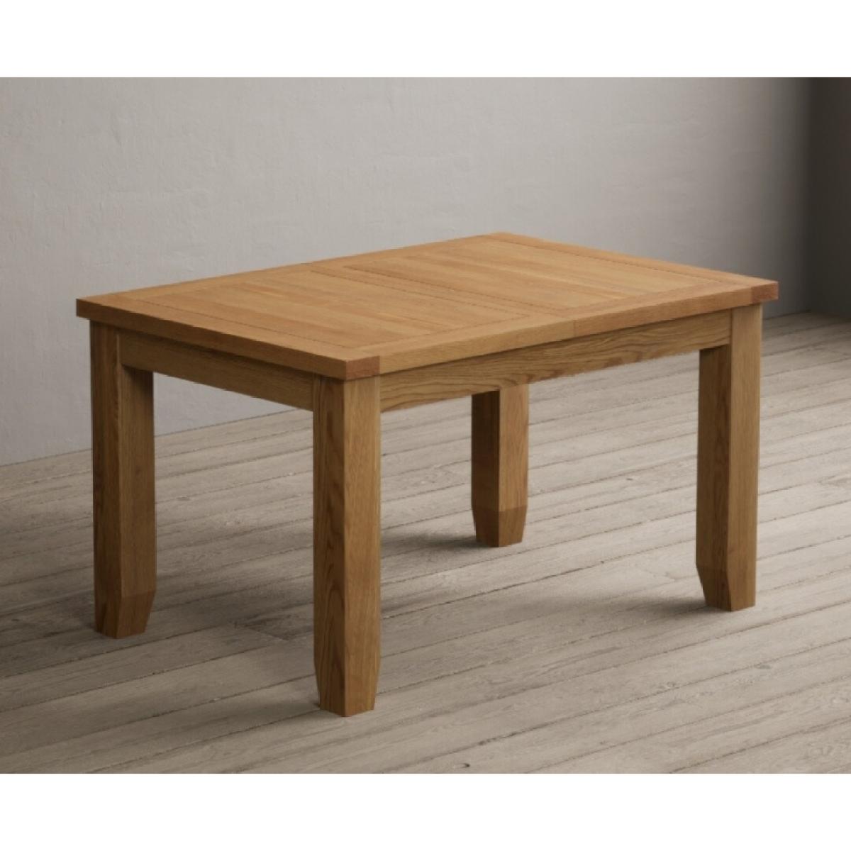 Extending Yateley 130cm Solid Oak Dining Table with 6 Grey Natural Solid Oak Chairs – image 52