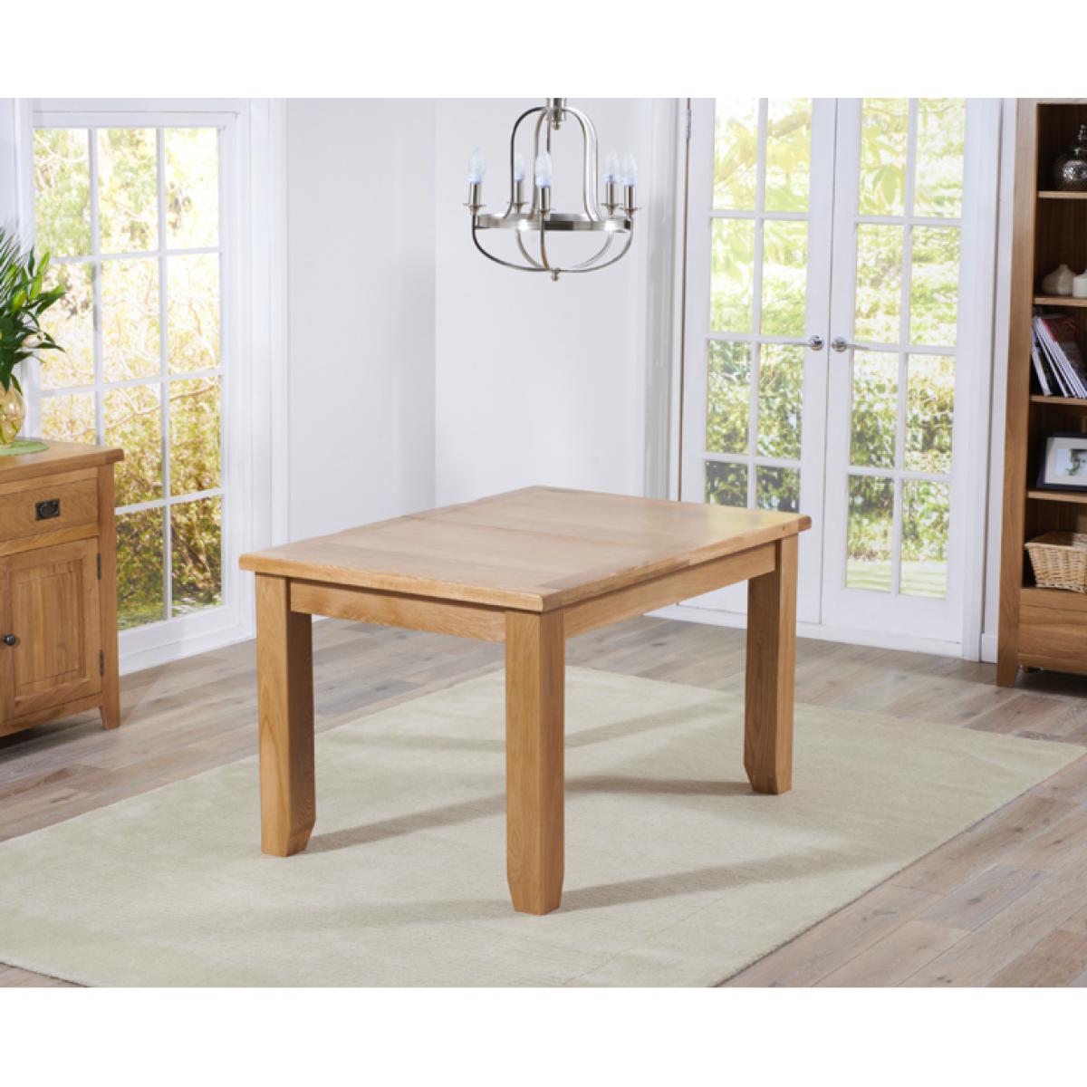 Extending Yateley 130cm Solid Oak Dining Table with 6 Grey Natural Solid Oak Chairs – image 63