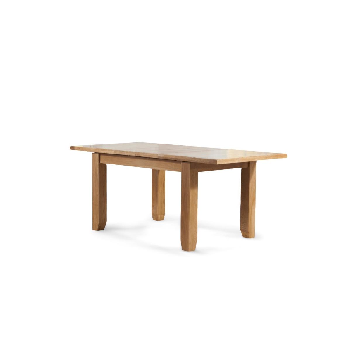 Extending Yateley 130cm Solid Oak Dining Table with 6 Grey Natural Solid Oak Chairs – image 65
